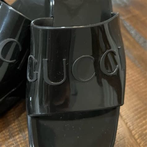 gucci flower heels|gucci silicone heels.